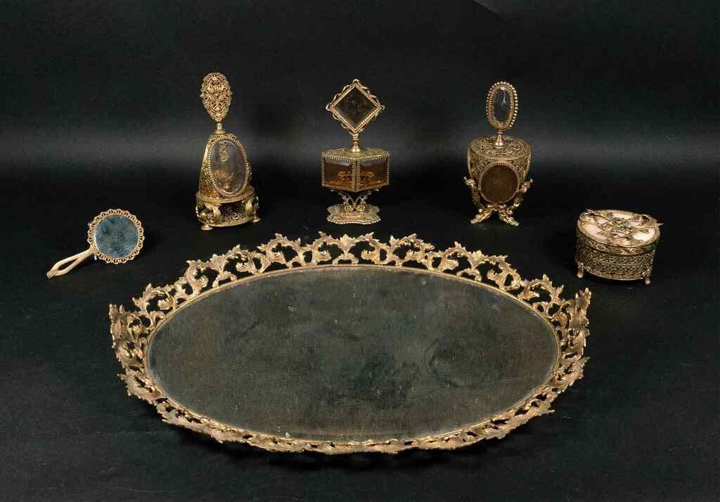 7 PIECE VICTORIAN DRESSER SET7