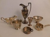 7 PIECES ASSORTED STERLING TAB