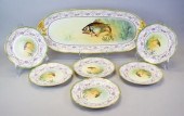 7 PIECES LIMOGES PORCELAIN FIS