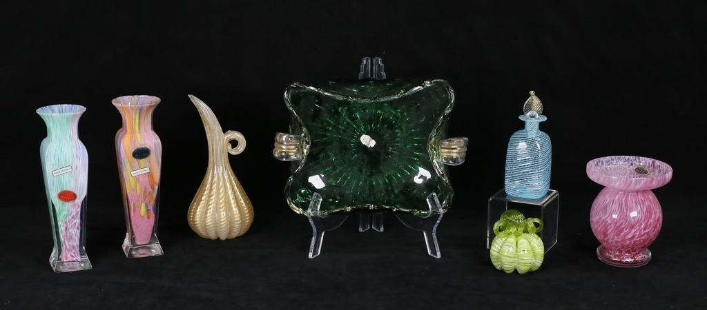7 PIECES MURANO VENETIAN GLASS7