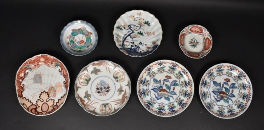 7 PIECES OF JAPANESE IMARI