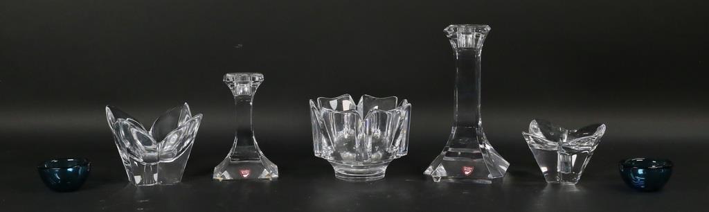 7 PIECES ORREFORS CRYSTAL7 piece