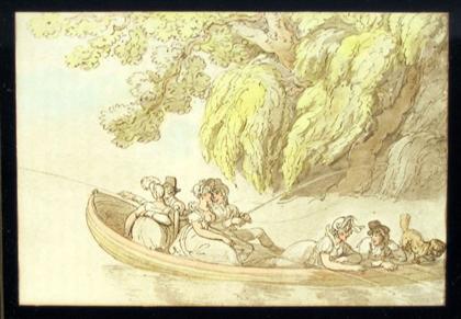 7 pieces.  (Rowlandson, Thomas.)