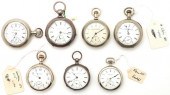 7 POCKET WATCHES INCL. ELGIN,
