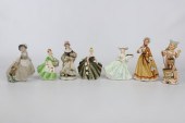 (7) Porcelain female figurines