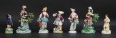 7 PORCELAIN FIGURES STAFFORDSH