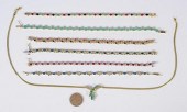 7 PRECIOUS STONE JEWELRY ITEMS