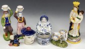 (7) QUIMPER FRANCE FIGURAL ART