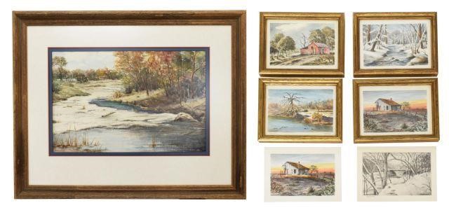 (7) RAYMOND FREEMANTLE WATERCOLOR