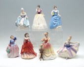 7 ROYAL DOULTON LADIES: 1) ''S