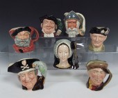 7 ROYAL DOULTON LARGE CHARACTE