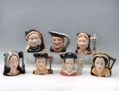 7 ROYAL DOULTON MUGS HENRY VII