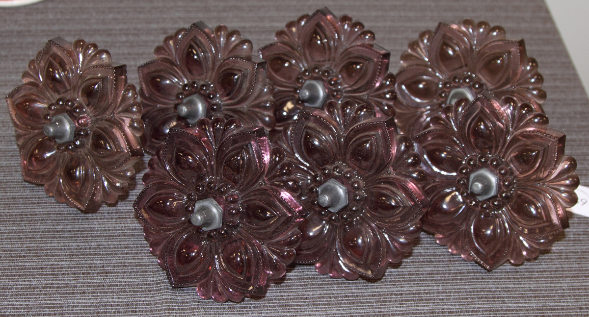 7 Sandwich Glass Tie Backs