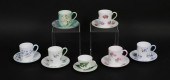 7 SHELLEY MINIATURE PORCELAIN