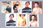(7) Signed Keanu Reeves photog