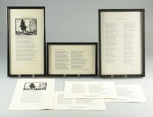 7 SIGNED POETRY BROADSIDES1st-