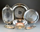(7) Silver Plated Serving Tray
