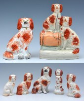7 STAFFORDSHIRE SPANIEL FIGURE