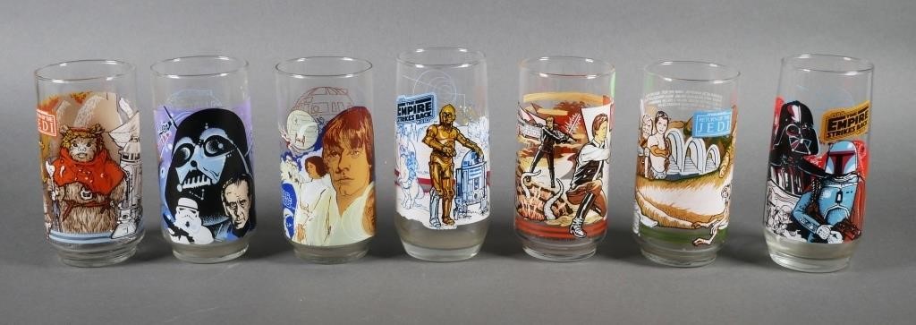 (7) STAR WARS GLASSESSeven Burger