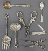 (7) STERLING & 800 SILVER FLAT