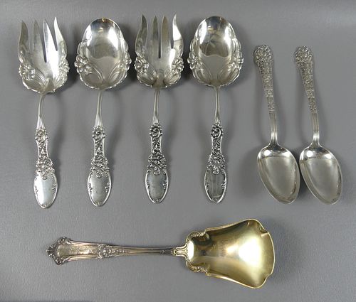 7 STERLING SERVING PCS - GORHAM &