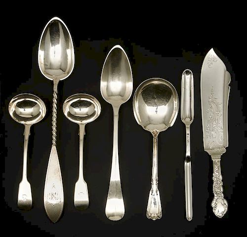 7 STERLING SERVING PIECES7 Sterling