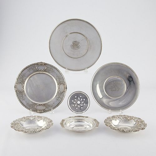 7 STERLING SILVER SERVING