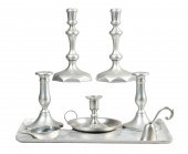 (7) Stieff Williamsburg pewter