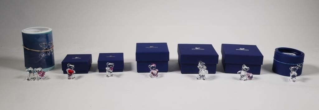 (7) SWAROVSKI CRYSTAL TEDDY