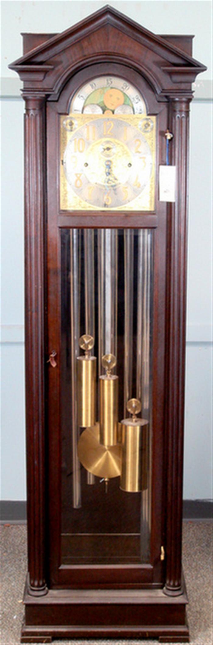 7 tube chiming hall clock by