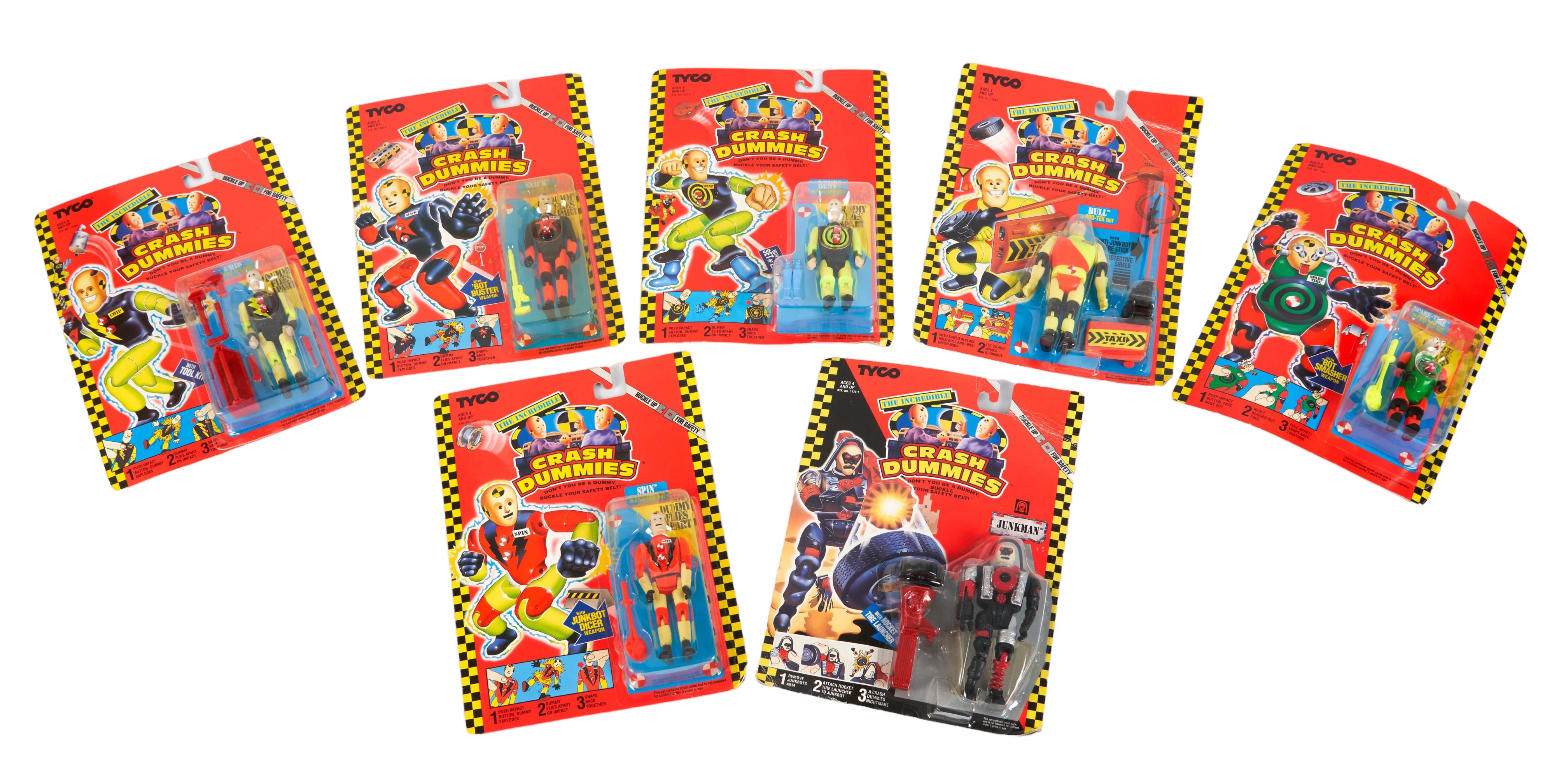 (7) Tyco crash dummies , (7) NIB