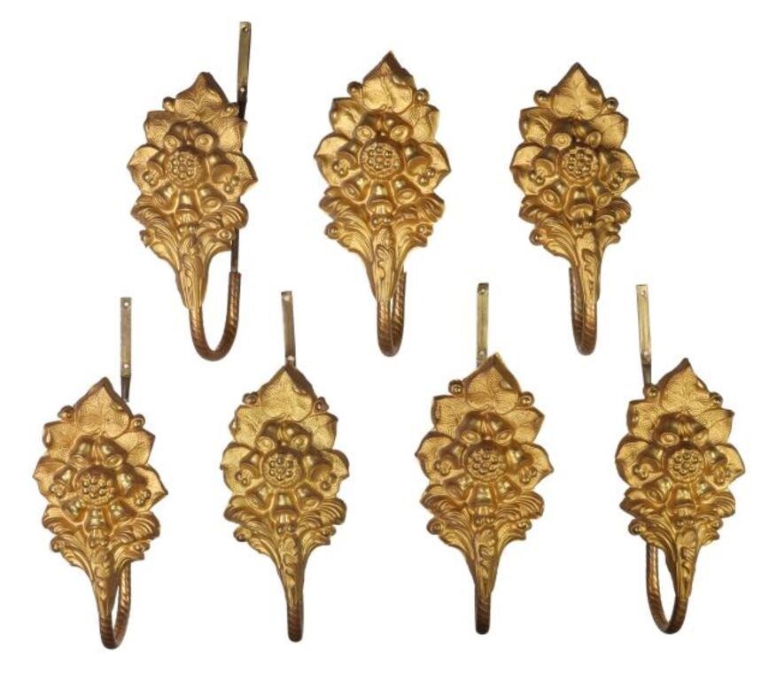 7) VICTORIAN PRESSED & GILT METAL