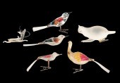(7) Vintage blown glass animal