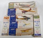 7 VINTAGE COMET MODEL AIRPLANE