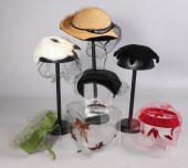 (7) Vintage fashion hats, 1940