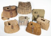 (7) VINTAGE FISHING CREELS Mos