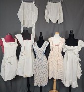 7 Vintage Full & Half Aprons.