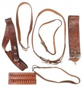 (7) VINTAGE LEATHER BELTS, SOM