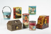 (7) VINTAGE METAL NOVELTY BANK