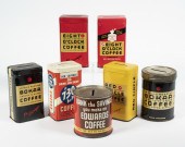 (7) VINTAGE TIN LITHO COFFEE C