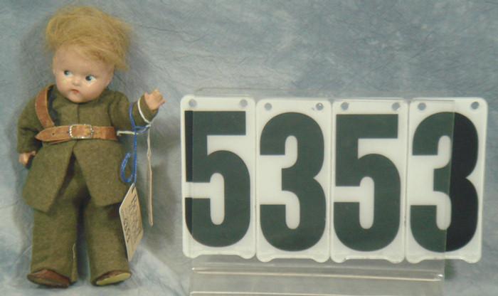 7" Vogue Toodles soldier doll,