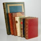(7) VOLS. FINE LEATHER BINDING