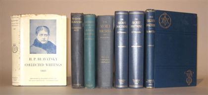 7 vols.  Madame Blavatsky: Sinnett,