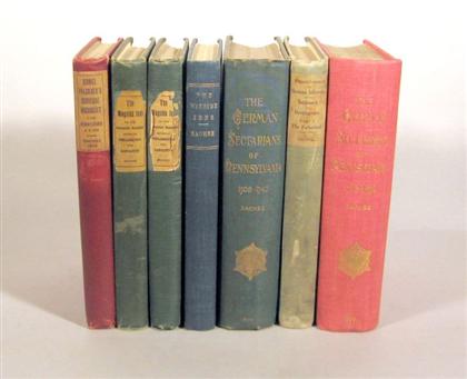 7 vols.  Sachse, Julius F.: The