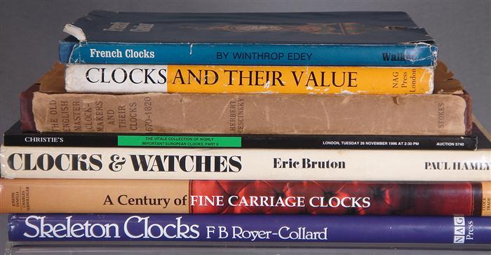 7 volumes on European clocks,