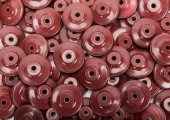 70 RED CLAY FARO BEADS.70 Red