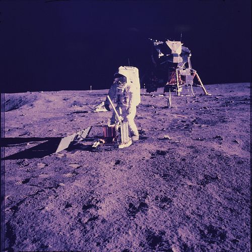 70MM ORIG. NASA TRANSPARENCY ALDRIN