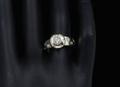 70'S 14K YELLOW GOLD & DIAMOND