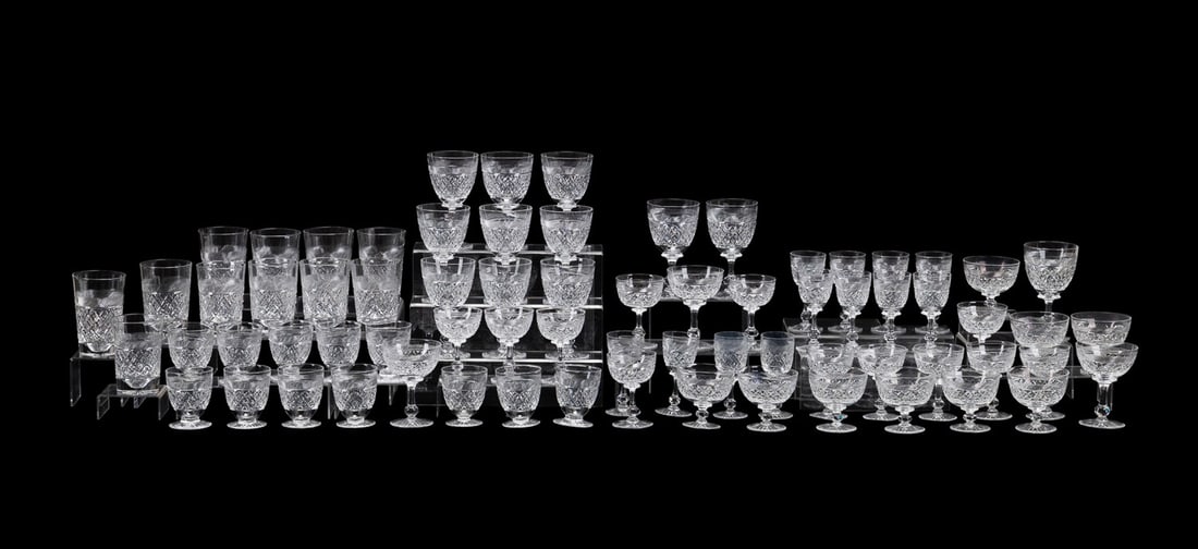 71 PIECE TUDOR CRYSTAL 'HOLBEIN'