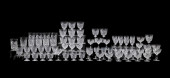 71 PIECE TUDOR CRYSTAL 'HOLBEI